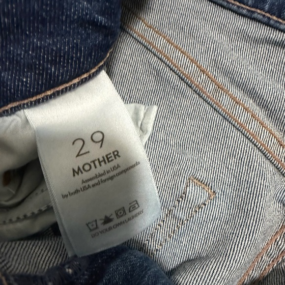 MOTHER Denim The Mid Rise Rider Ankle Fray - Picture 3 of 5